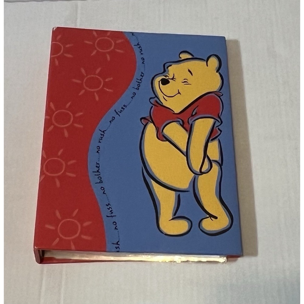 1990s Vintage Disney Winnie The Pooh Binder With Photo Album Pages Y2K Cute!